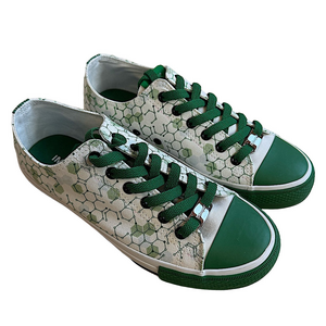 Seagen Green & White Hex Molecule Innovation Impact Sneakers Size 41